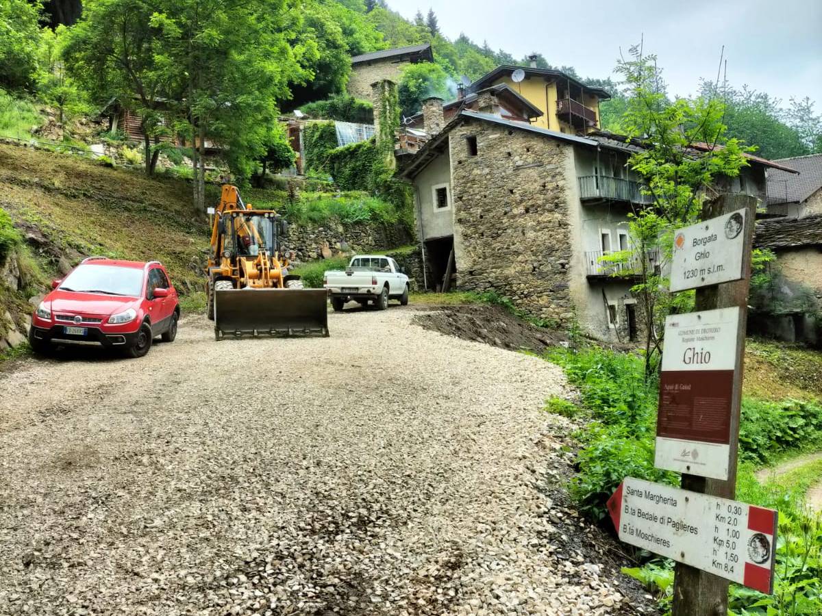 Miglioramento Baciàs,                                                area di accesso alla&nbsp;Borgata